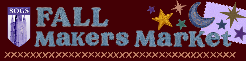 banner that says fall makers market